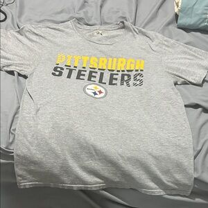 Medium Fanatics Pittsburgh Steelers Gray T-Shirt